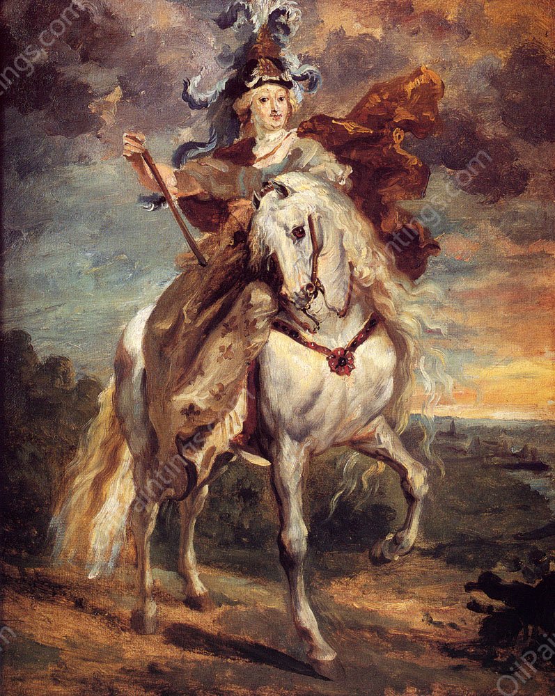 Marie De Medici At Pont-De-Ce by Theodore Gericault - Hand-Painted Oil Painting Reproduction