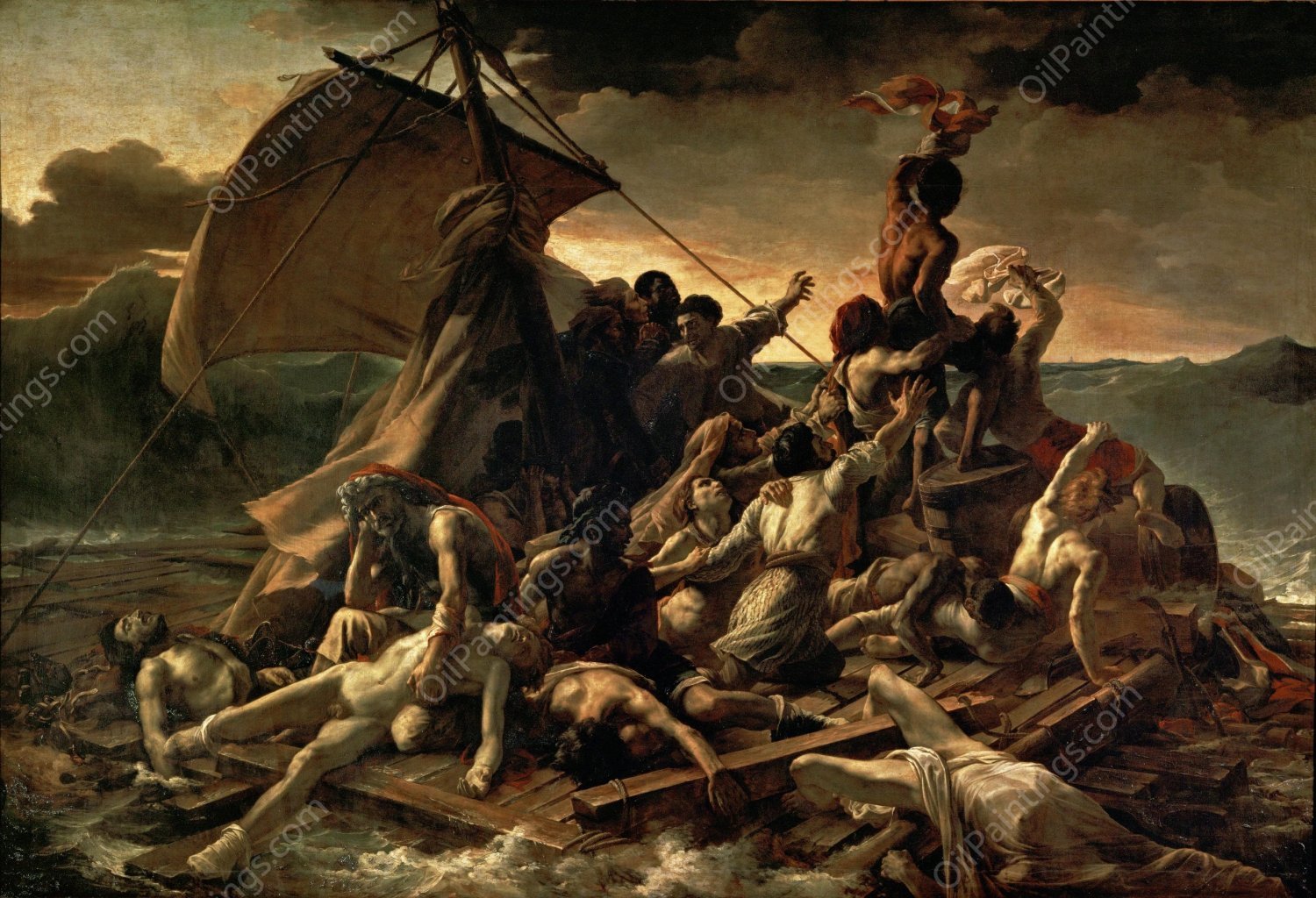 The Raft of the Medusa by Theodore Gericault - Hand-Painted Oil Painting Reproduction