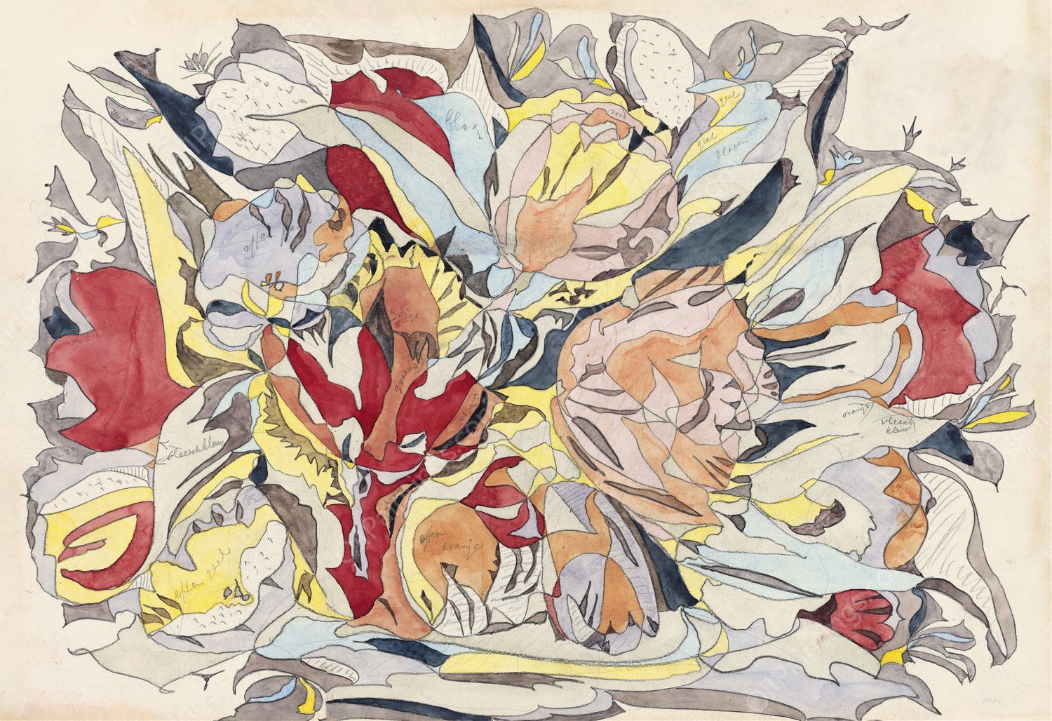 Flower Market  by Theo Colenbrander - Hand-Painted Oil Painting Reproduction