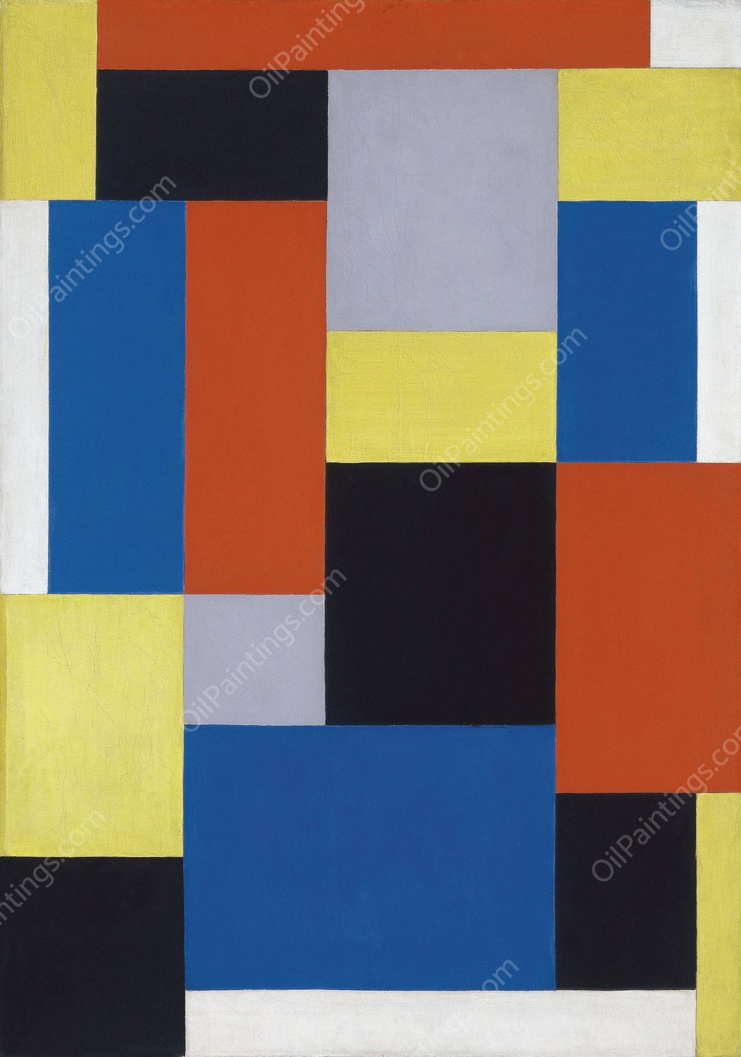 Composition XX  by Theo Van Doesburg - Hand-Painted Oil Painting Reproduction
