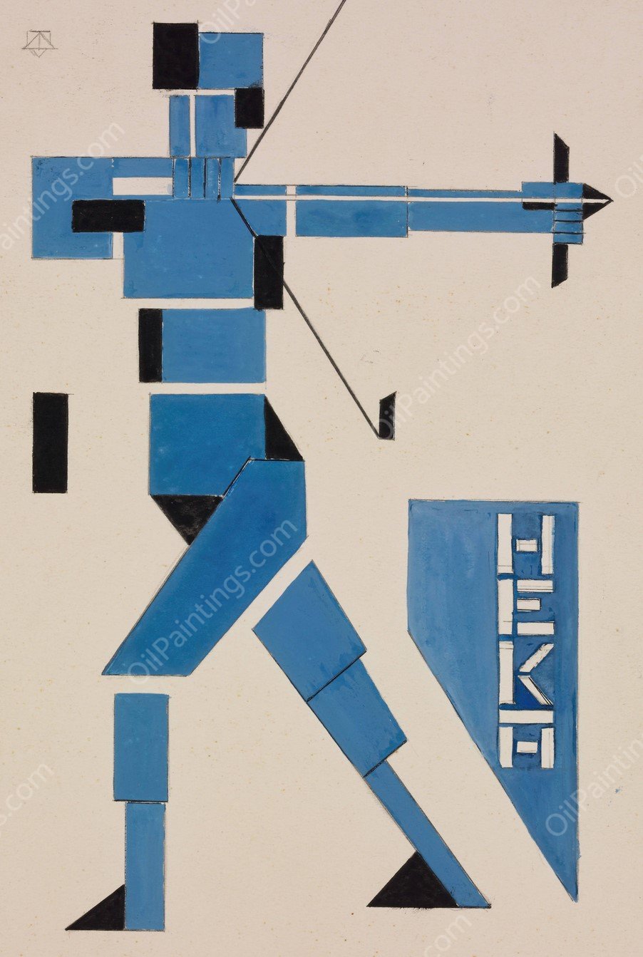 Design for Poster  by Theo Van Doesburg - Hand-Painted Oil Painting Reproduction