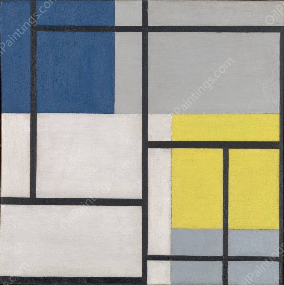 Simultaneous Composition  by Theo Van Doesburg - Hand-Painted Oil Painting Reproduction