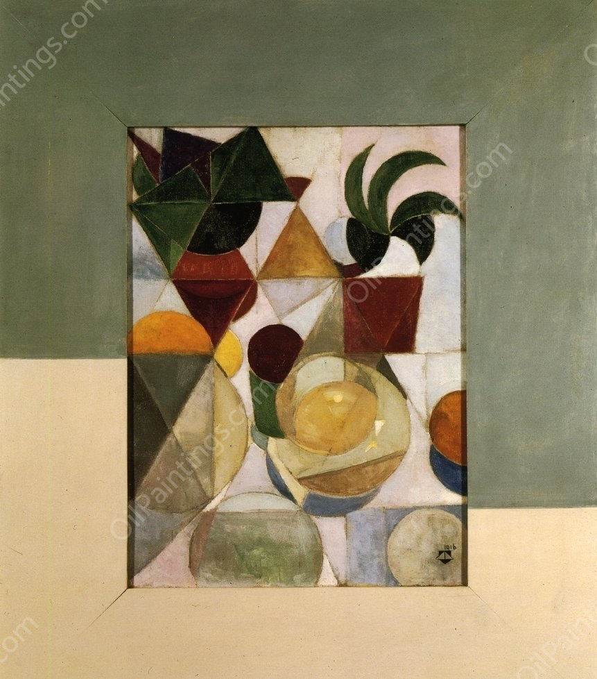 Still Life with Apples by Theo Van Doesburg - Hand-Painted Oil Painting Reproduction