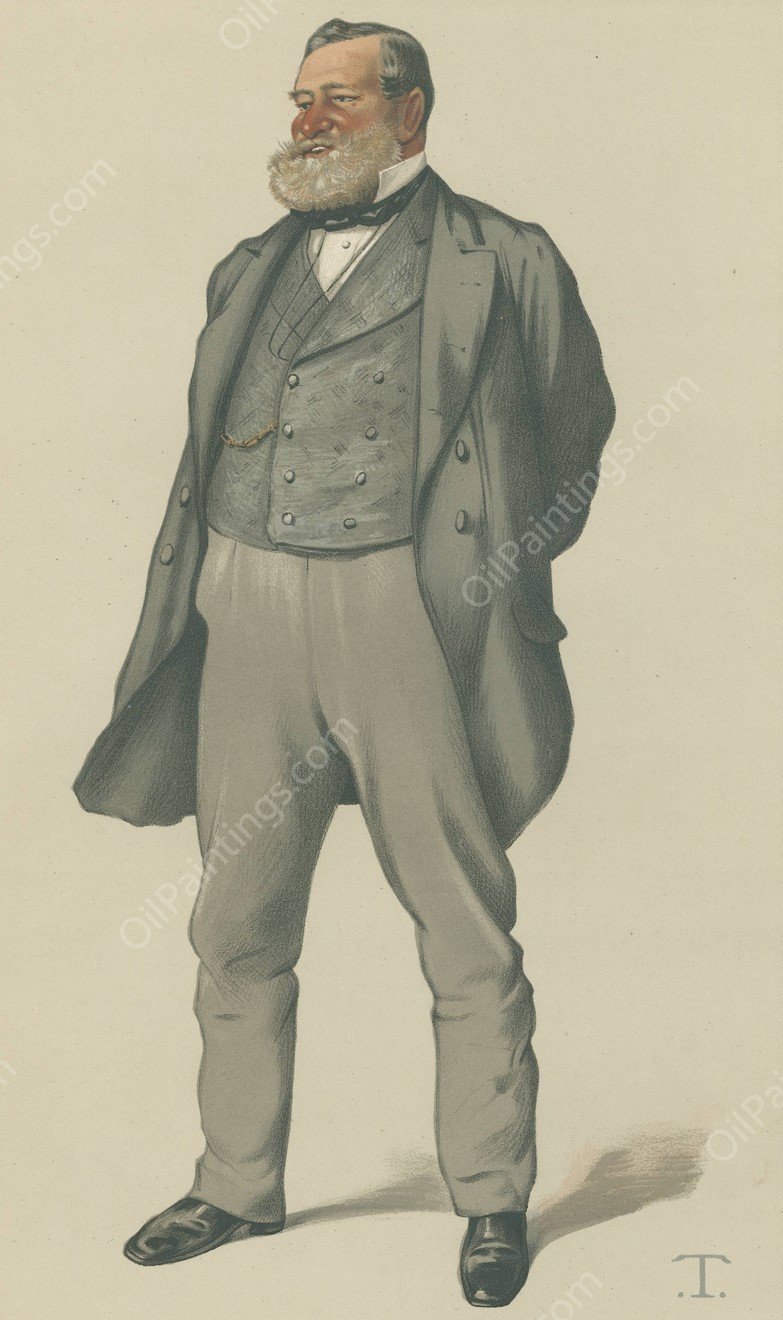 Politicians - Vanity Fair - 'the City'. Alderman Robert Nicholas Fowler. June 25, 1881  by Theobald Chartran - Hand-Painted Oil Painting Reproduction
