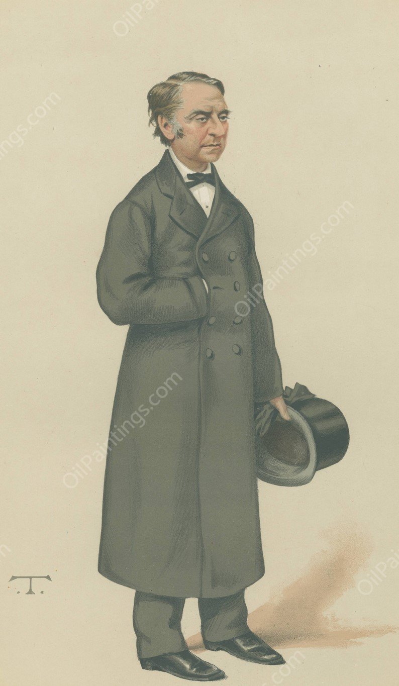 Trade Union Officials; 'Social Revolution', M. Jean Joseph Louis Blanc, December 20, 1879  by Theobald Chartran - Hand-Painted Oil Painting Reproduction