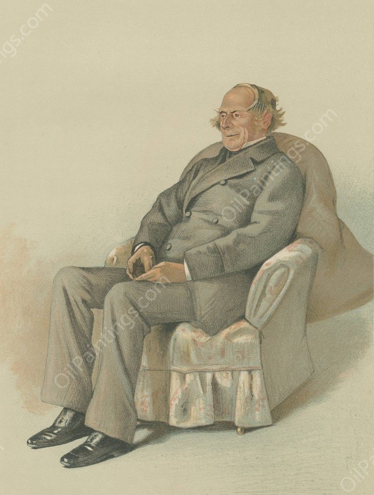 Vanity Fair; Literary; 'Waterloo', General The Earl of Albemarle, July 4, 1883  by Theobald Chartran - Hand-Painted Oil Painting Reproduction