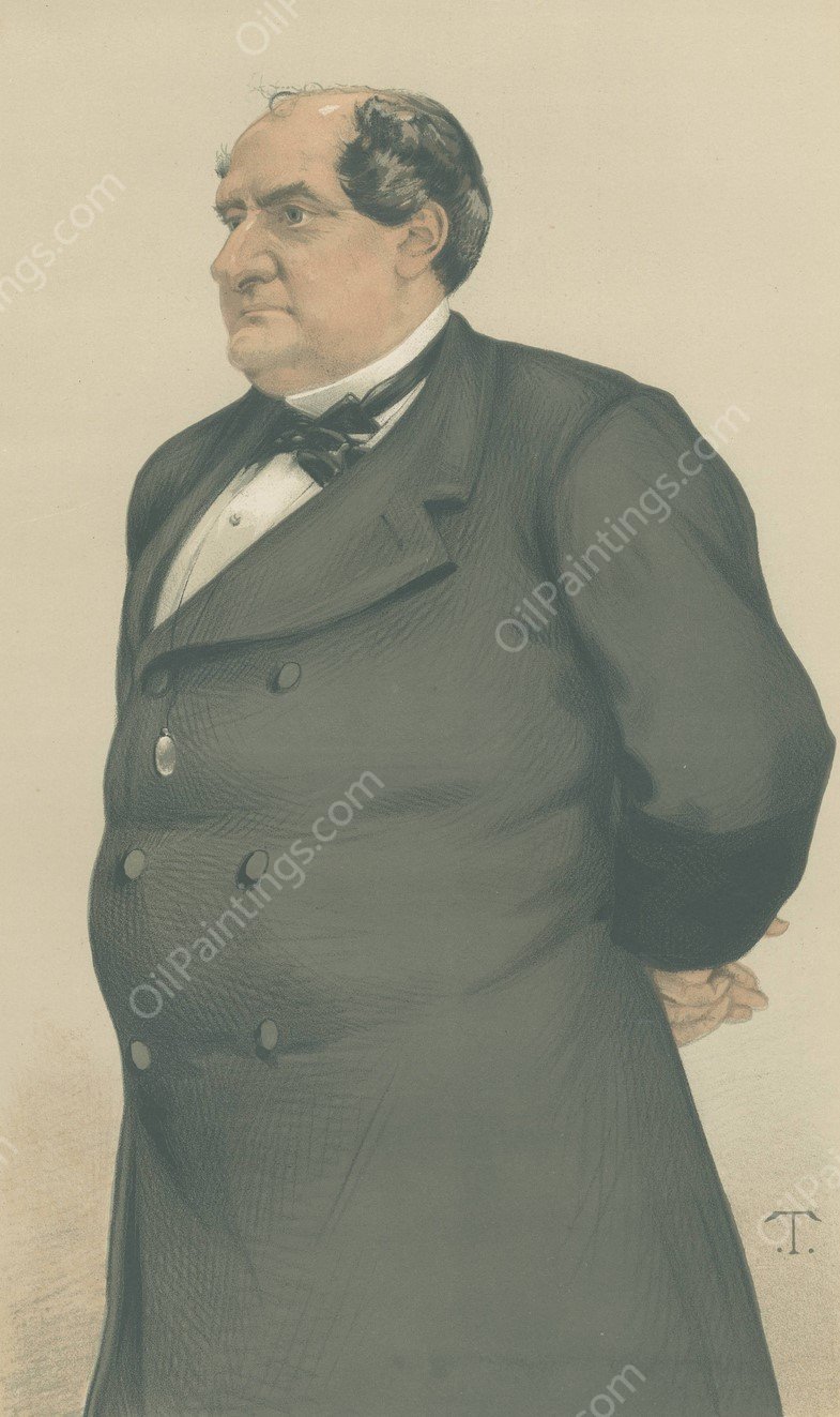 Vanity Fair; Royalty; 'Plon-Plon', Prince Jerome Napoleon, July 26, 1879  by Theobald Chartran - Hand-Painted Oil Painting Reproduction