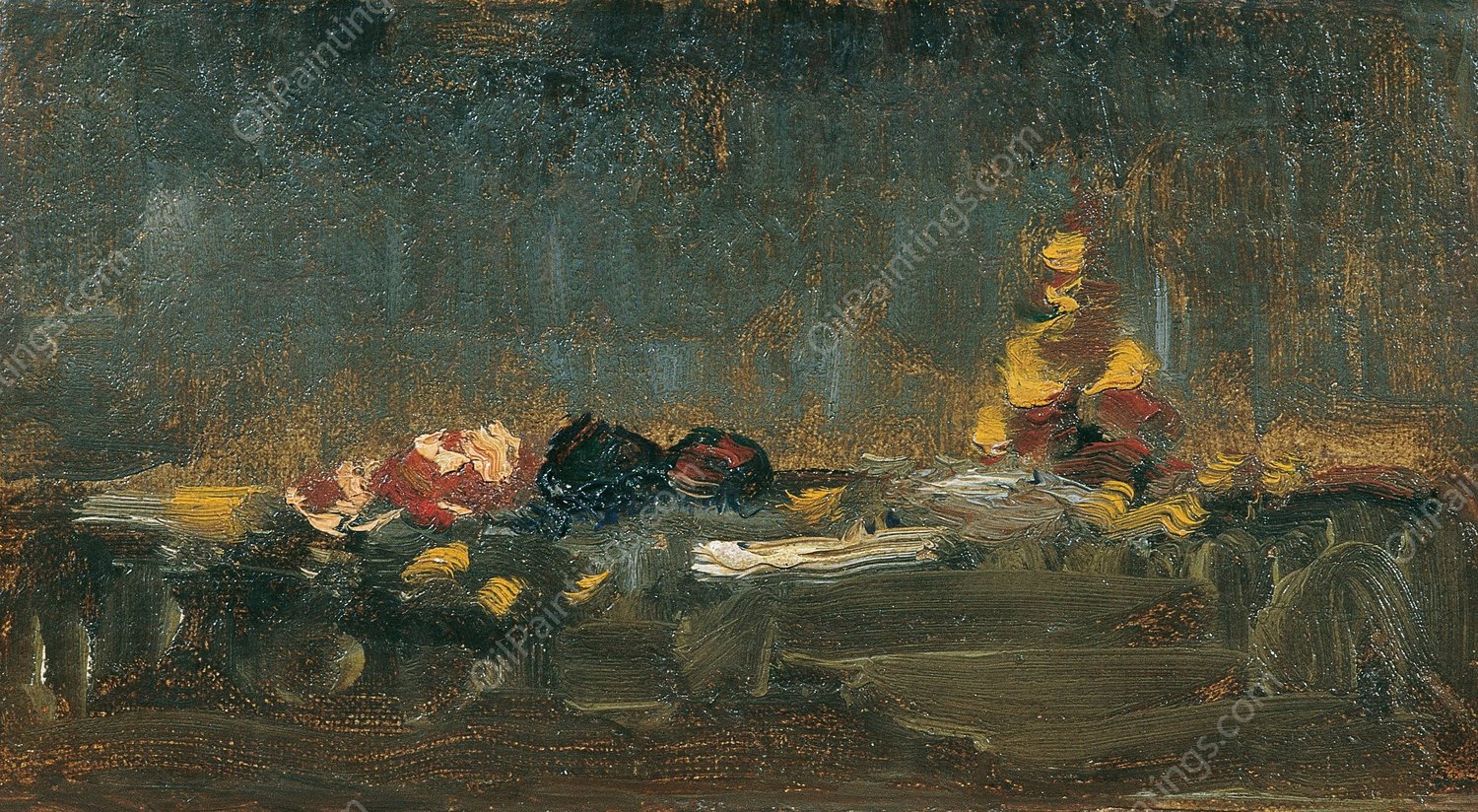 Stillleben  by Theodor Von Hormann - Hand-Painted Oil Painting Reproduction