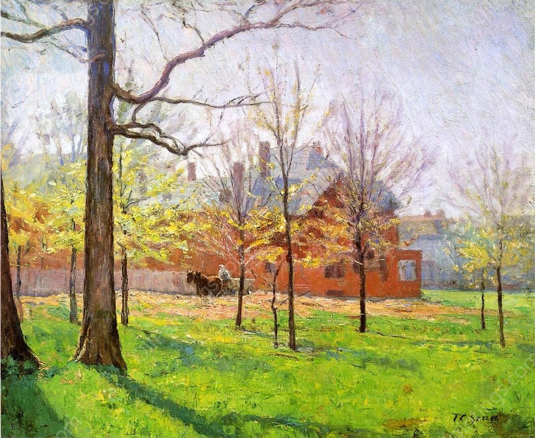 Talbott Place by Theodore Clement Steele - Hand-Painted Oil Painting Reproduction