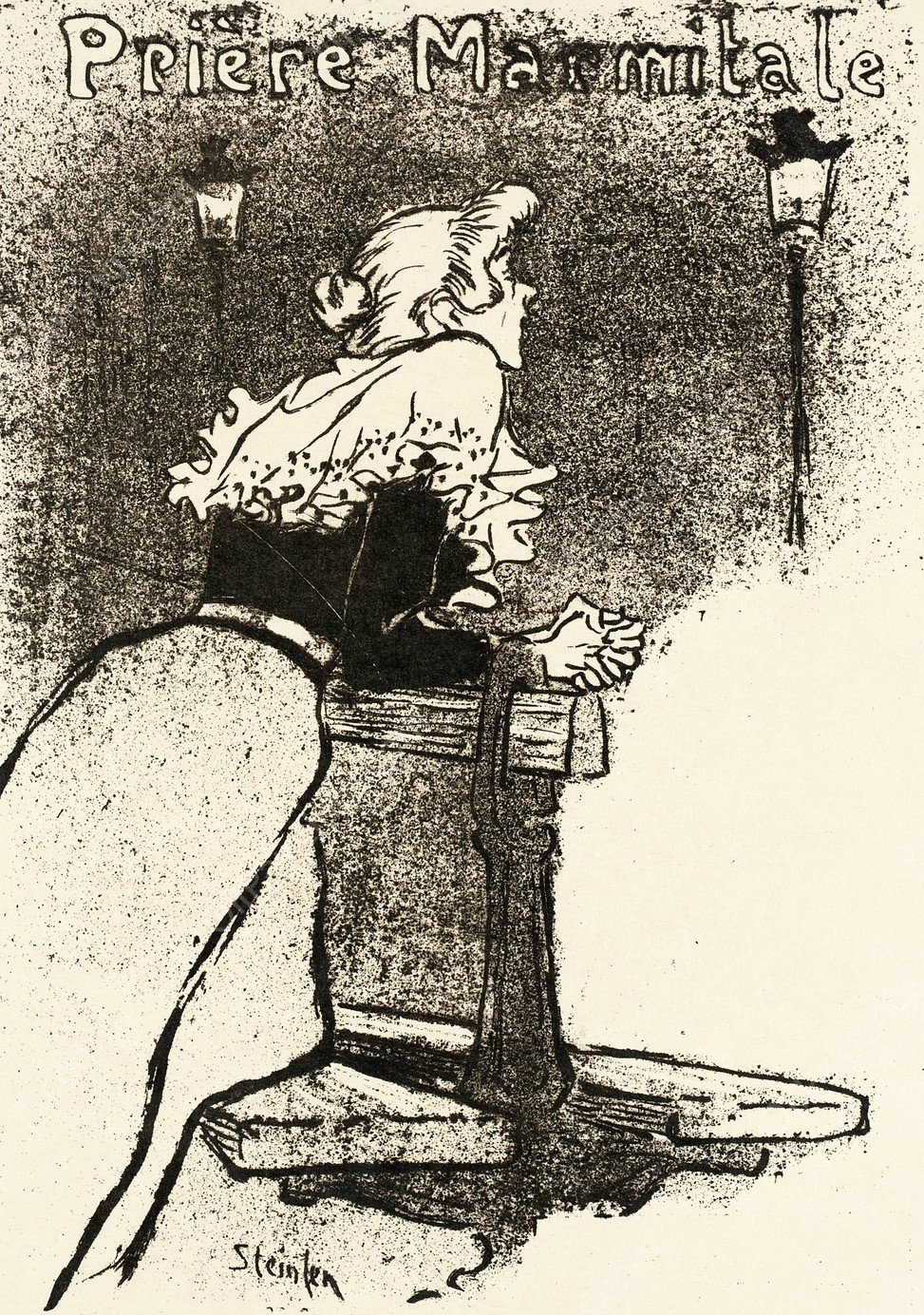 Priere Marmitale  by Theophile Alexandre Steinlen - Hand-Painted Oil Painting Reproduction