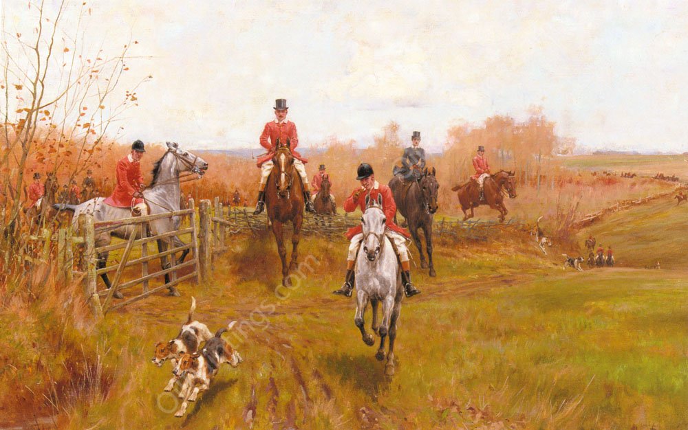 Over The Fence by Thomas Blinks - Hand-Painted Oil Painting Reproduction