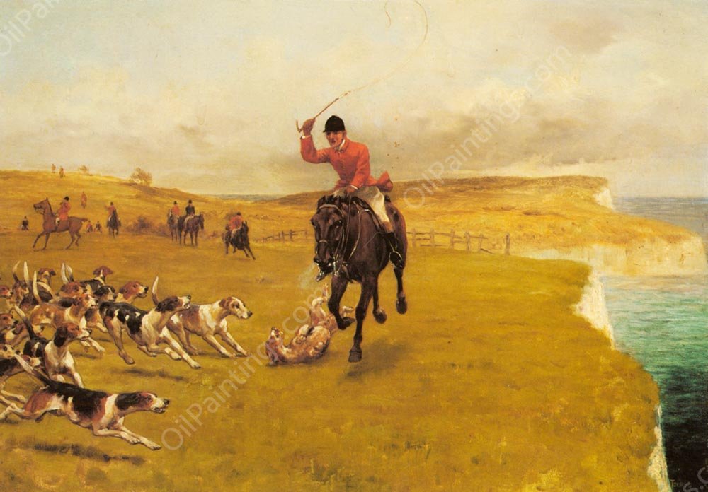 Ware Away, The Cattistock by Thomas Blinks - Hand-Painted Oil Painting Reproduction