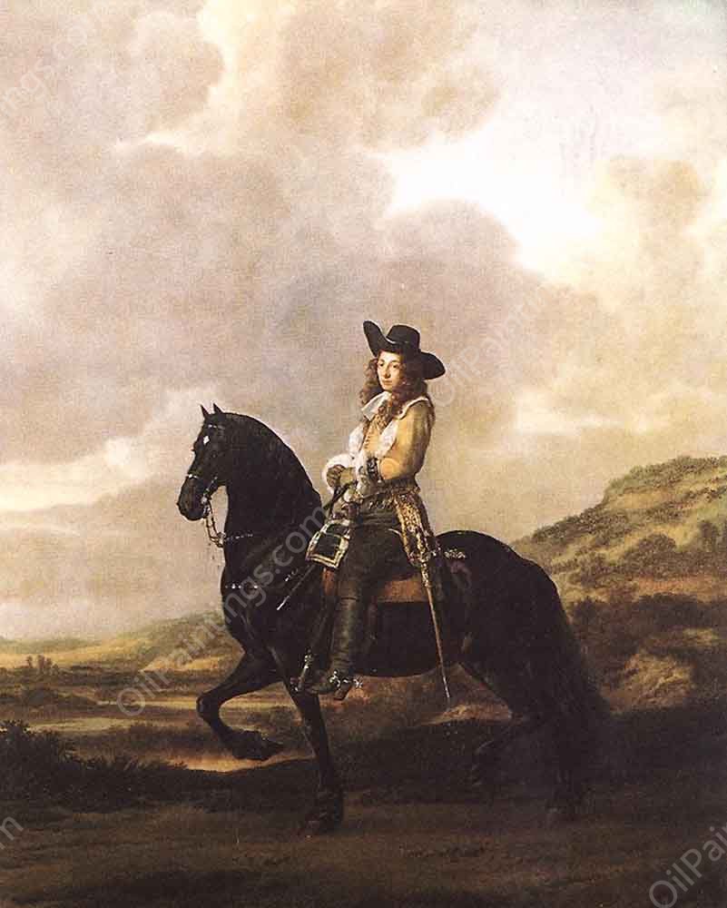Equestrian Portrait of Pieter Schout by Thomas De Keyser - Hand-Painted Oil Painting Reproduction