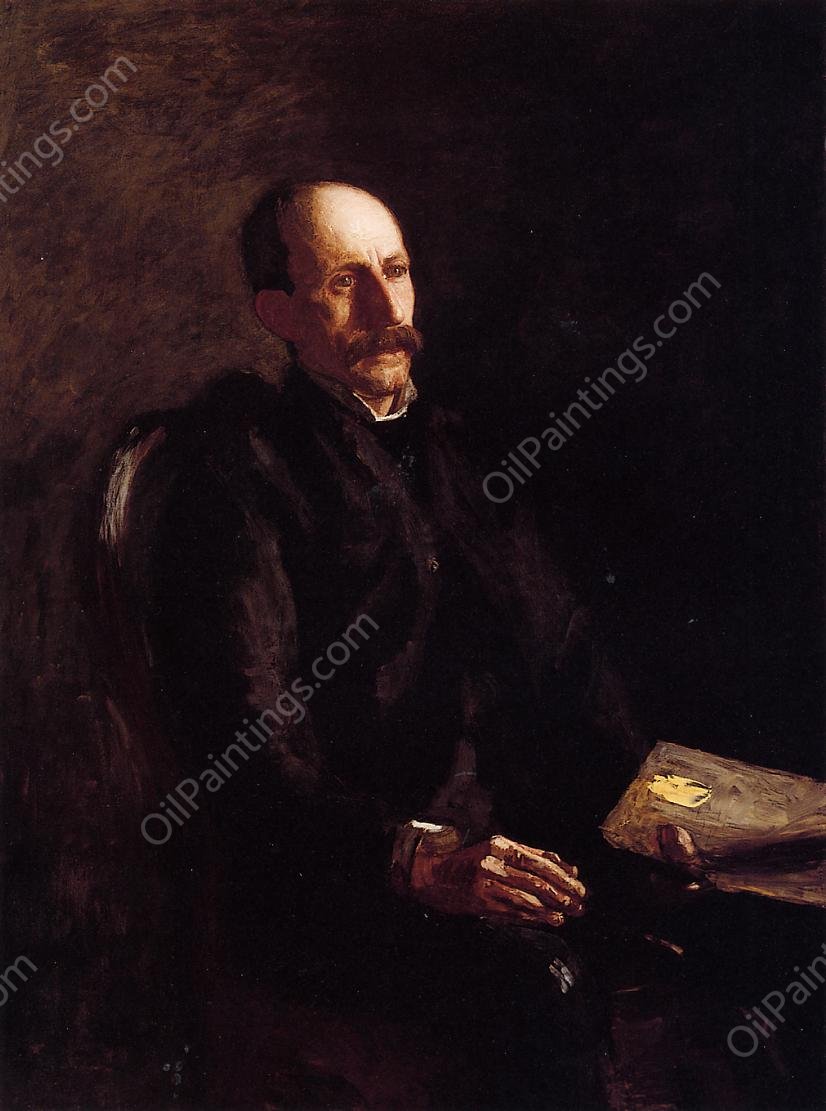 Portrait of Charles Linford, the Artist by Thomas Eakins - Hand-Painted Oil Painting Reproduction