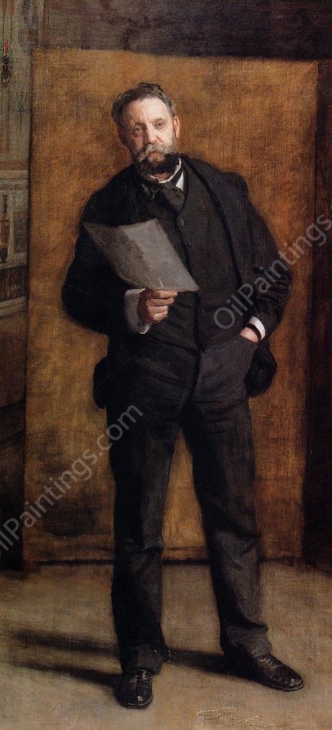 Portrait of Leslie W. Miller by Thomas Eakins - Hand-Painted Oil Painting Reproduction