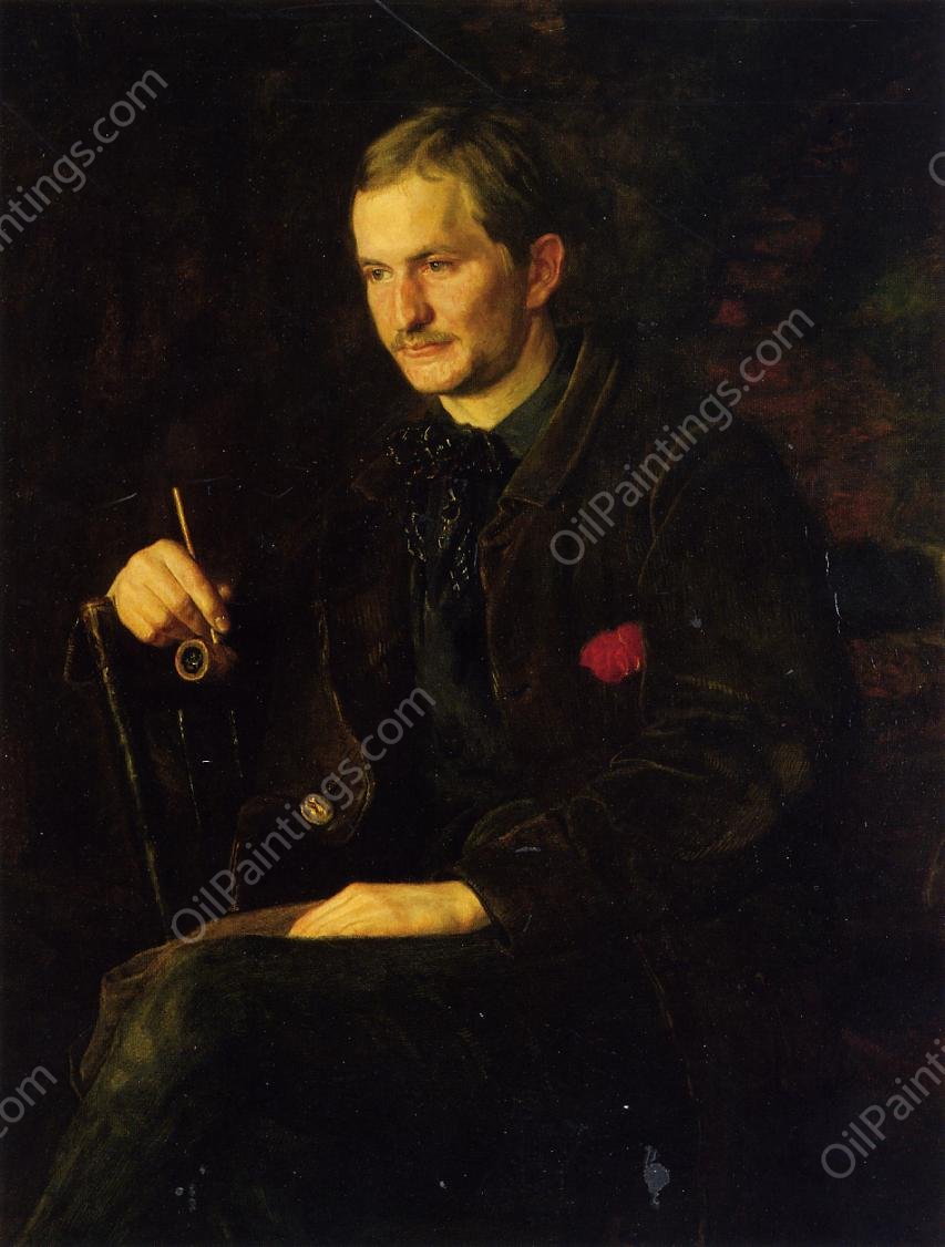 The Art Student also known as Portrait of James Wright by Thomas Eakins - Hand-Painted Oil Painting Reproduction