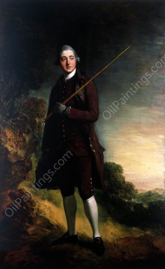 Abel Moysey by Thomas Gainsborough - Hand-Painted Oil Painting Reproduction