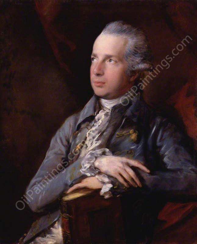 George Colman the Elder by Thomas Gainsborough - Hand-Painted Oil Painting Reproduction