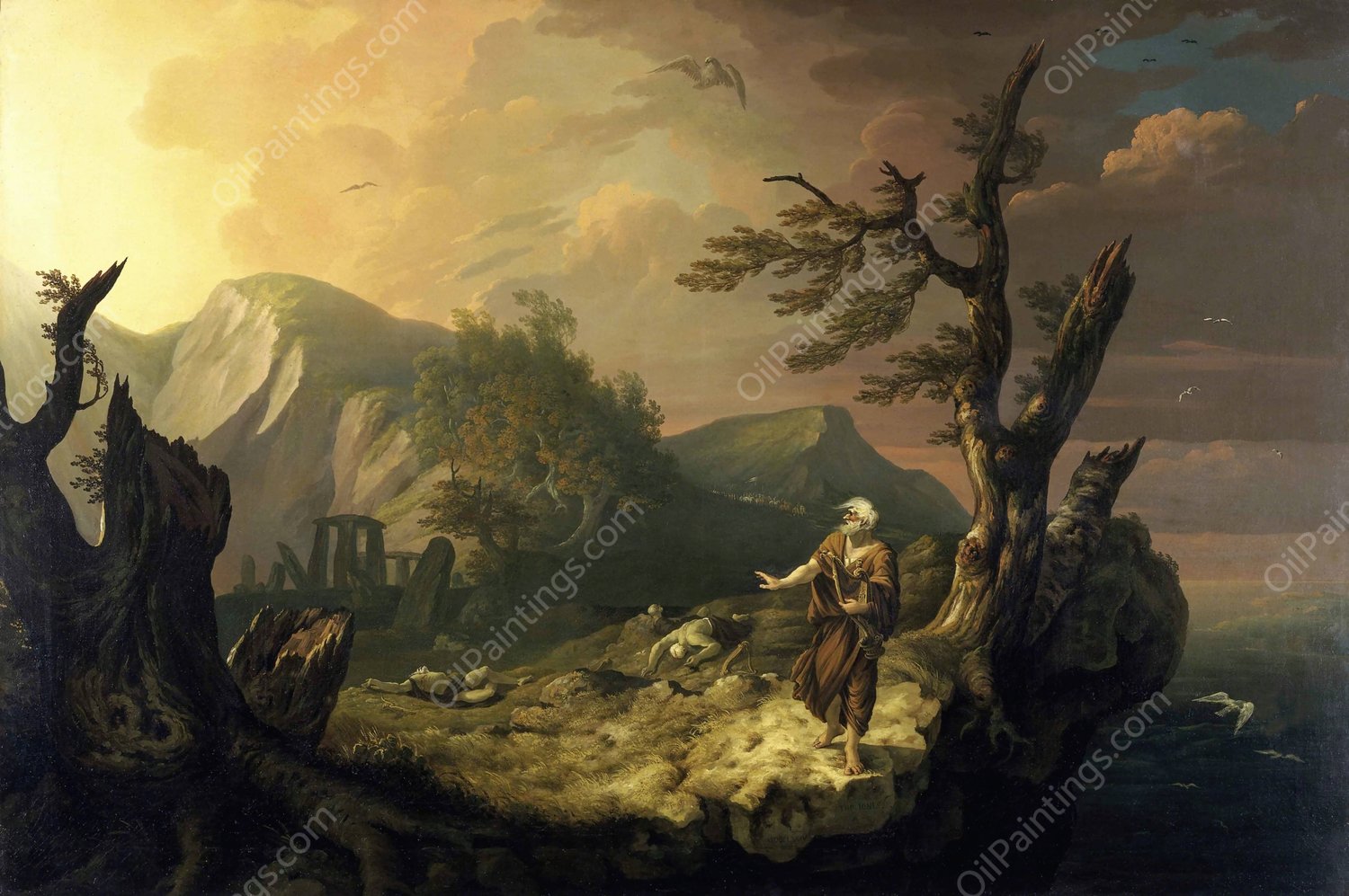 The Bard  by Thomas Jones - Hand-Painted Oil Painting Reproduction
