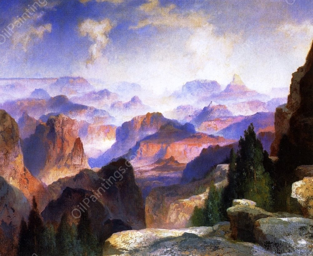 Grand Canyon by Thomas Moran - Hand-Painted Oil Painting Reproduction