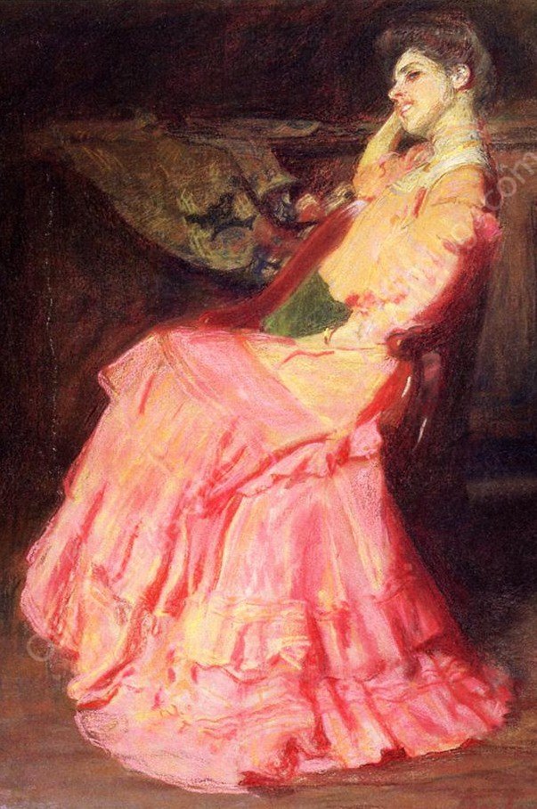 A Challenge by Thomas P Anshutz - Hand-Painted Oil Painting Reproduction