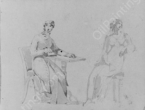 Figure Studies by Thomas Sully - Hand-Painted Oil Painting Reproduction