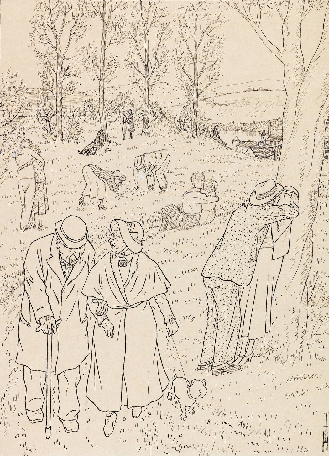 Epilog  by Thomas Theodor Heine - Hand-Painted Oil Painting Reproduction