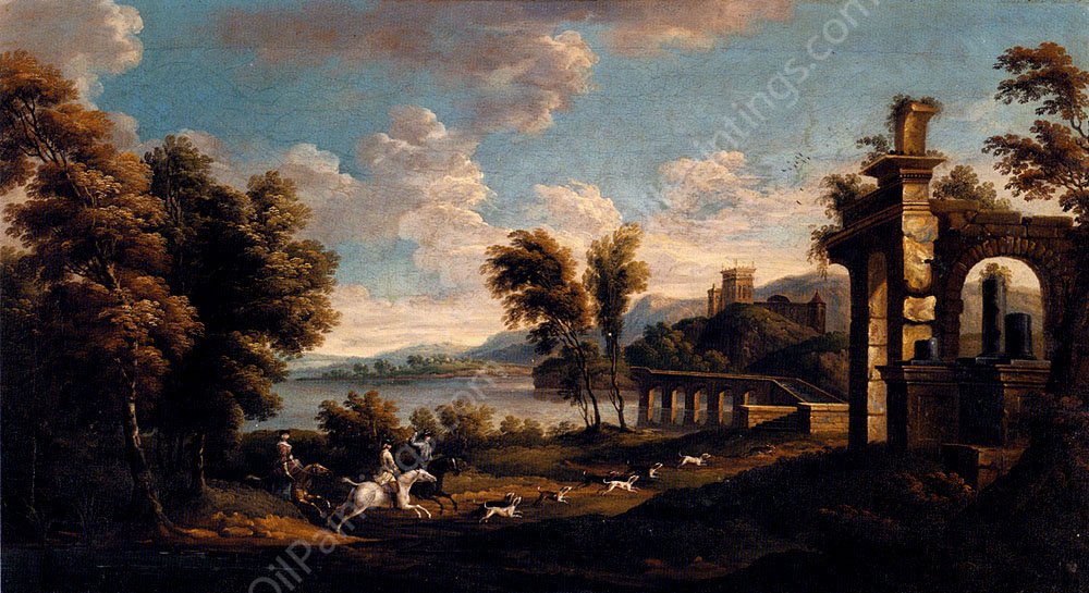 Hunting Scene by Thomas Wijck - Hand-Painted Oil Painting Reproduction