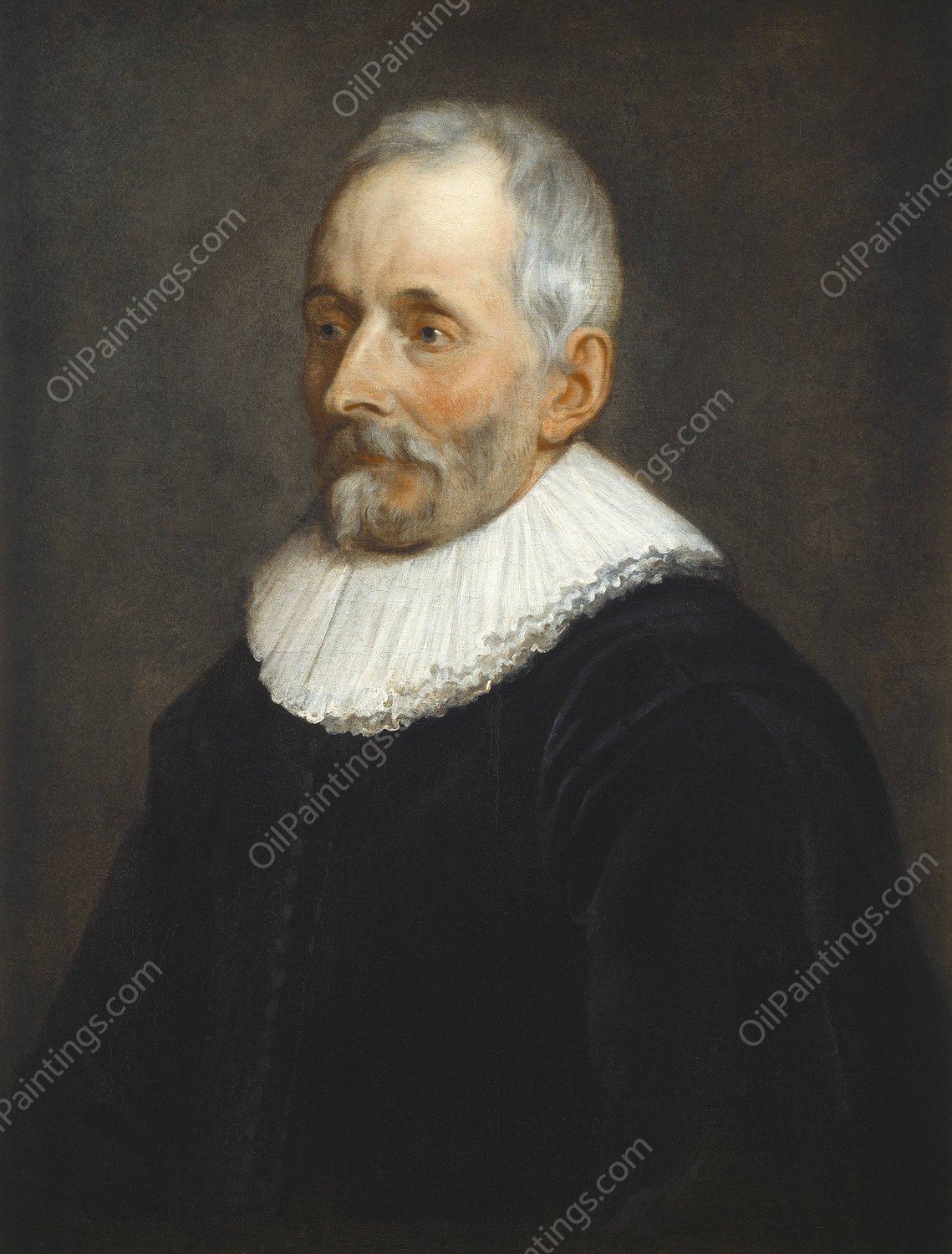 Portret van Balthasar I Moretus  by Thomas Willeboirts Bosschaert - Hand-Painted Oil Painting Reproduction