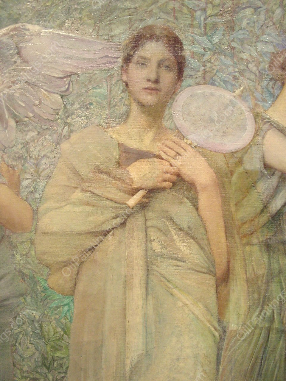 The Days Detail #1 by Thomas Wilmer Dewing - Hand-Painted Oil Painting Reproduction