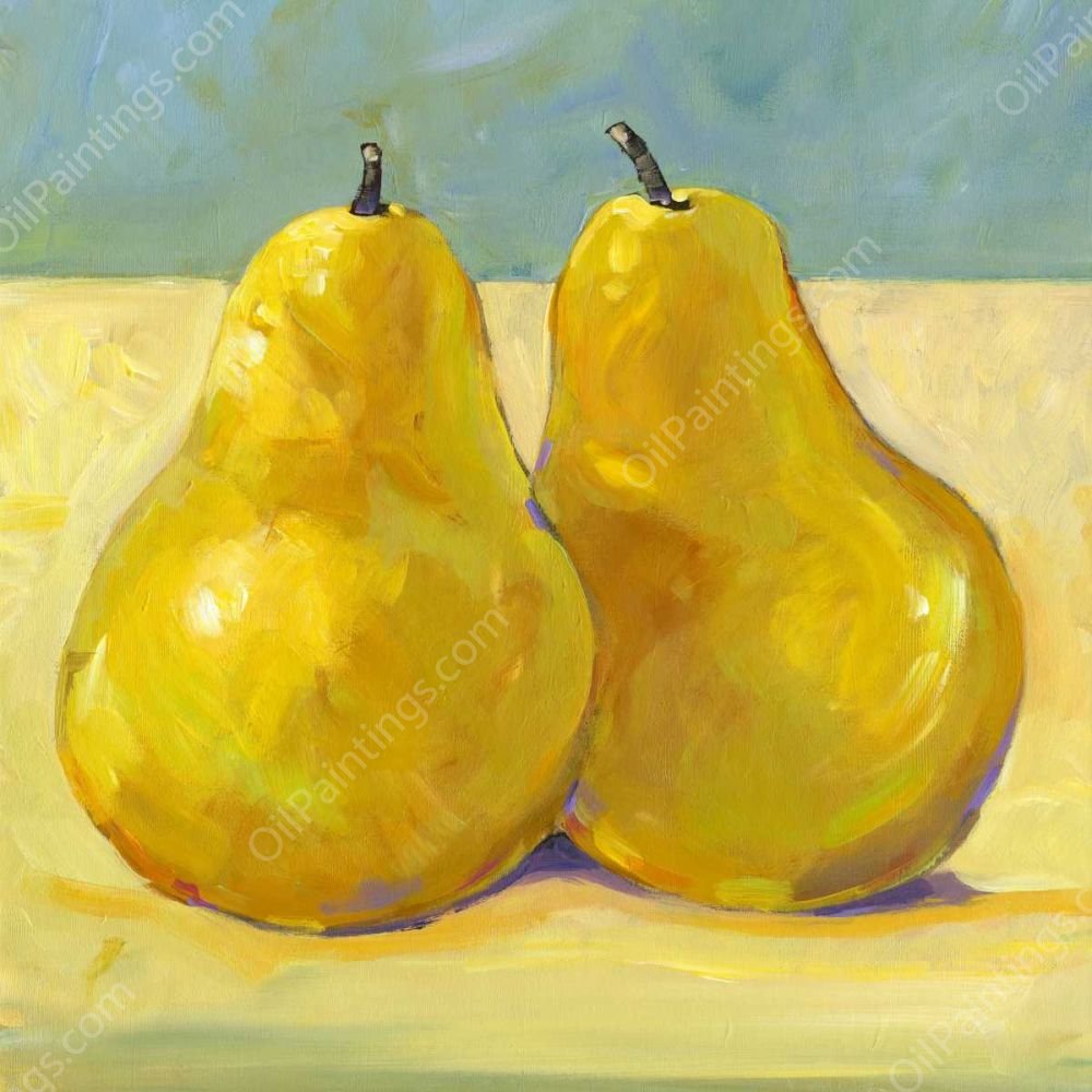 A Pair of Pears by Tim O'Toole - Hand-Painted Oil Painting Reproduction