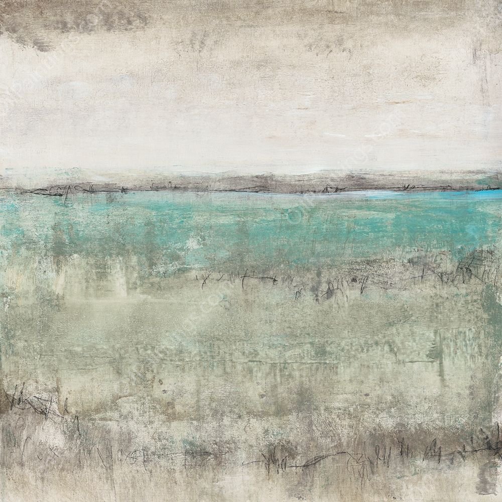 Aqua Horizon I by Tim O'Toole - Hand-Painted Oil Painting Reproduction