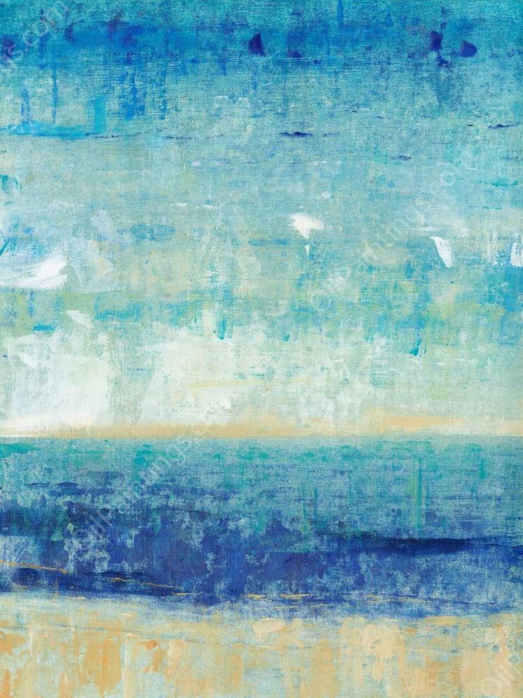 Beach Horizon I by Tim O'Toole - Hand-Painted Oil Painting Reproduction