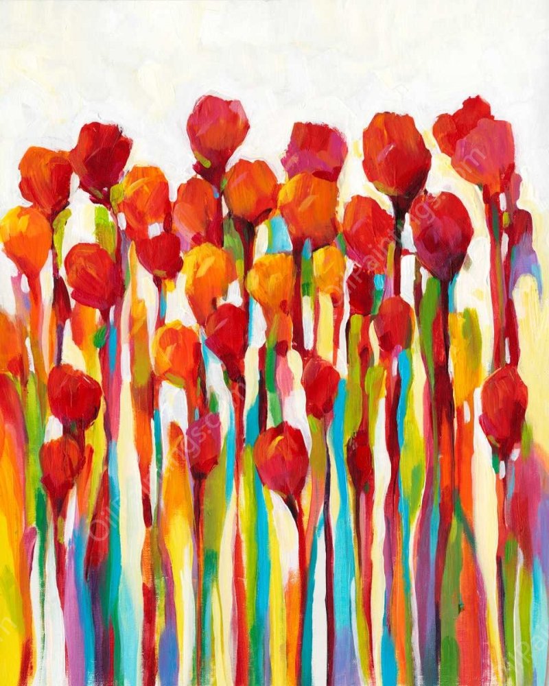 Bursting with Color I by Tim O'Toole - Hand-Painted Oil Painting Reproduction