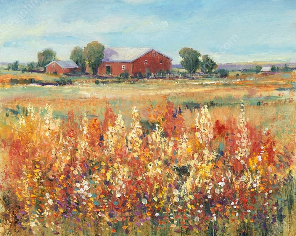 Country View II by Tim O'Toole - Hand-Painted Oil Painting Reproduction