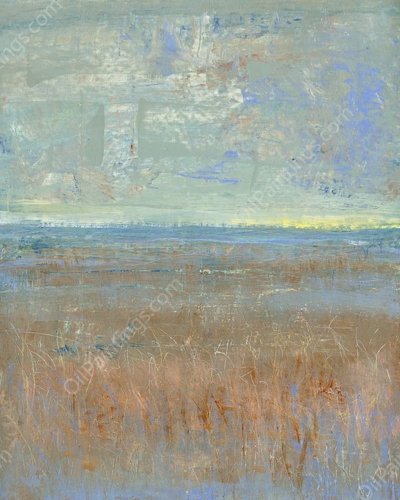 Evening Marsh I by Tim O'Toole - Hand-Painted Oil Painting Reproduction