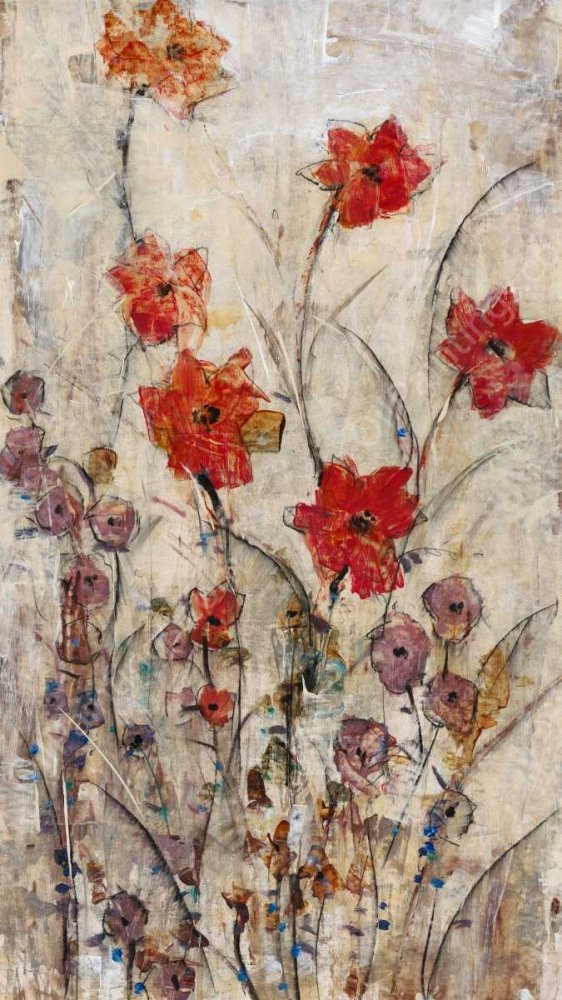 Floral Wash II by Tim O'Toole - Hand-Painted Oil Painting Reproduction