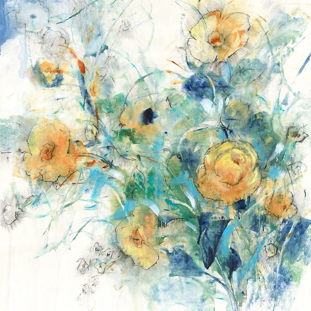 Flower Study II by Tim O'Toole - Hand-Painted Oil Painting Reproduction