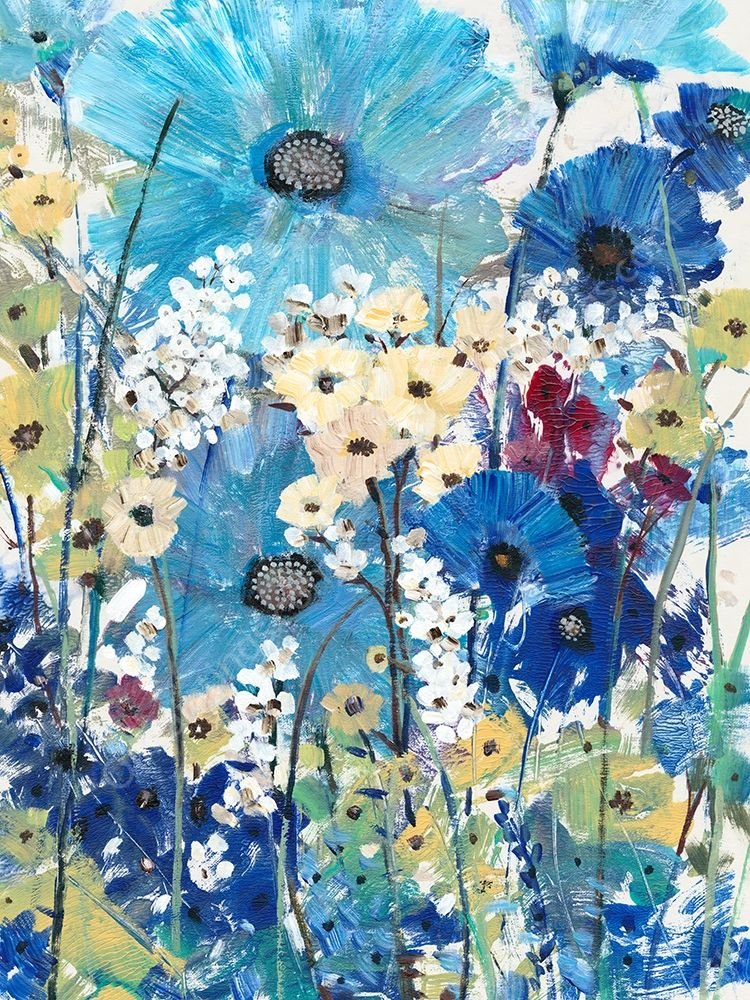 Garden Blues II by Tim O'Toole - Hand-Painted Oil Painting Reproduction