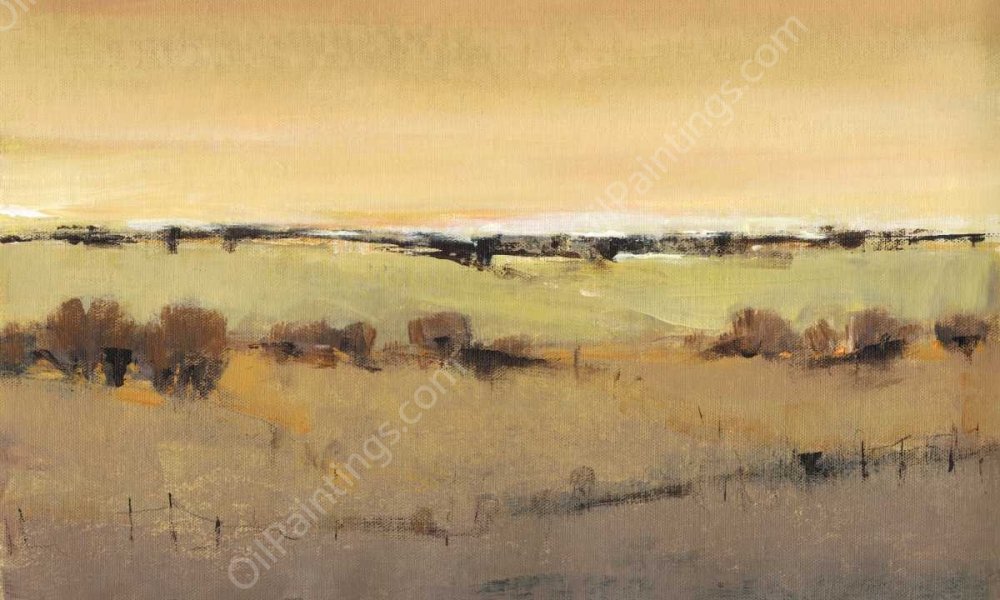 Golden Pasture I by Tim O'Toole - Hand-Painted Oil Painting Reproduction