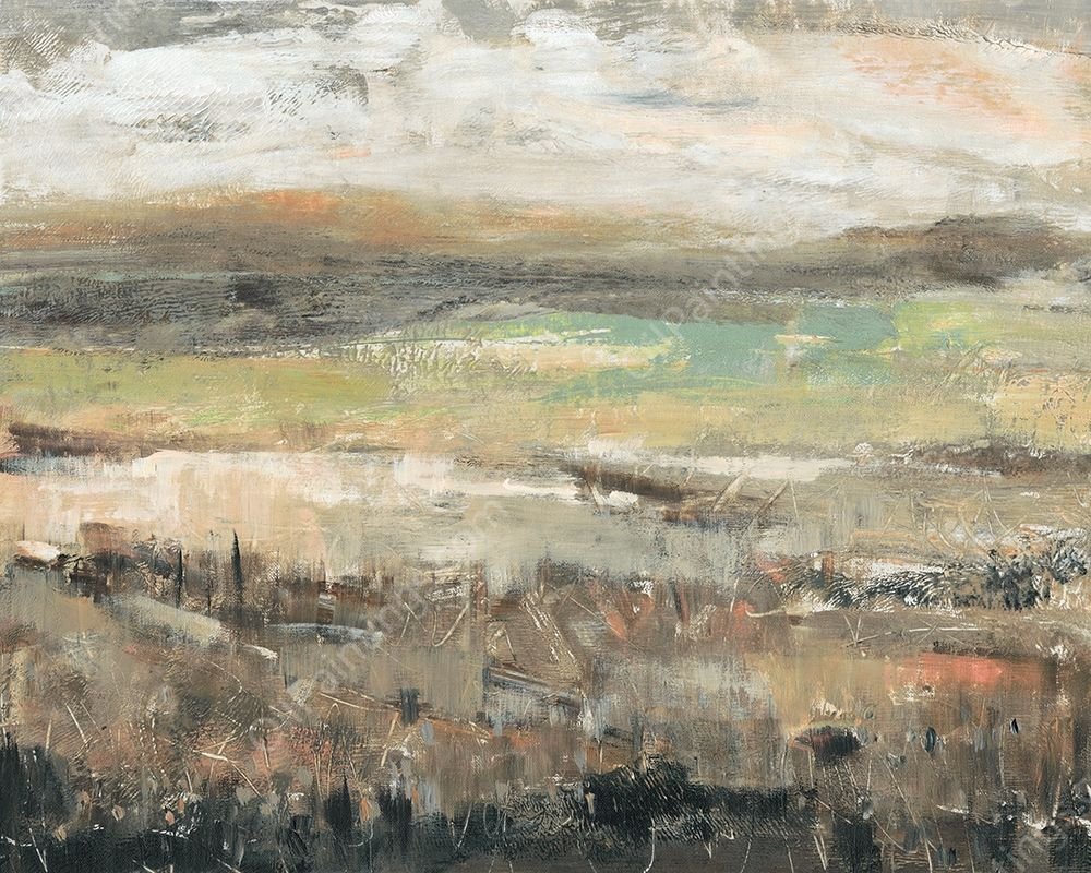 Grassland Showers I by Tim O'Toole - Hand-Painted Oil Painting Reproduction