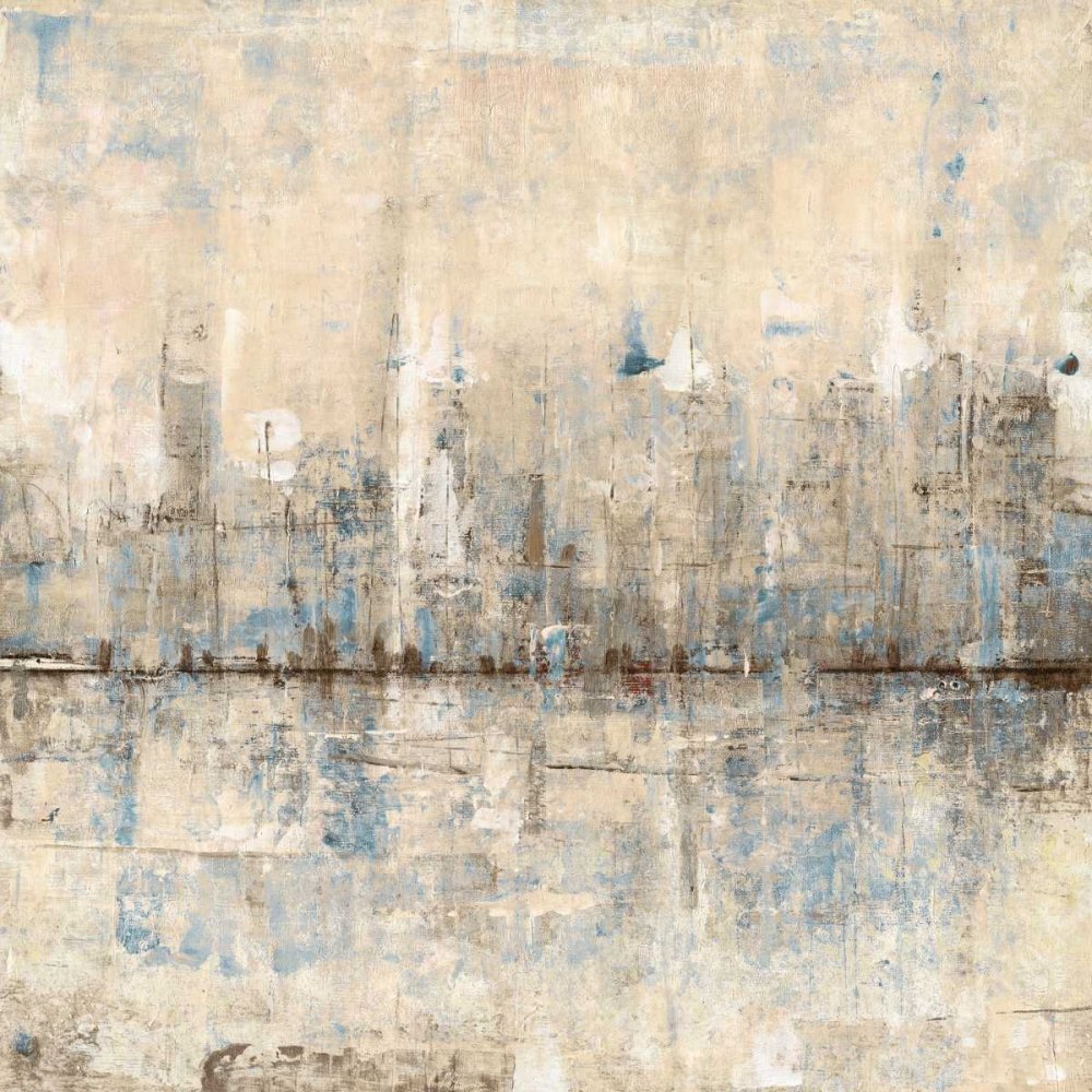 Impressionist Skyline I by Tim O'Toole - Hand-Painted Oil Painting Reproduction