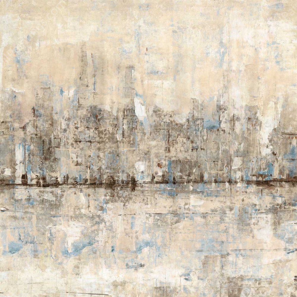 Impressionist Skyline II by Tim O'Toole - Hand-Painted Oil Painting Reproduction