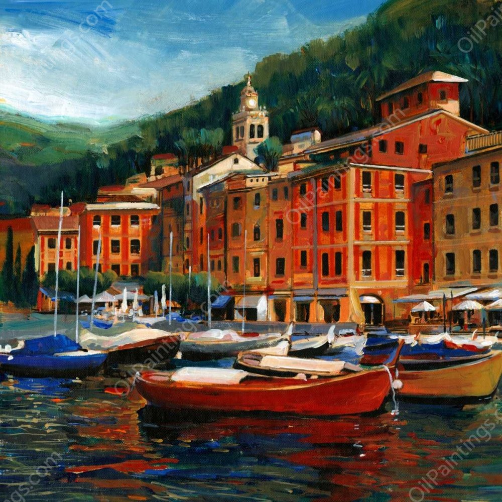 Italian Village I by Tim O'Toole - Hand-Painted Oil Painting Reproduction