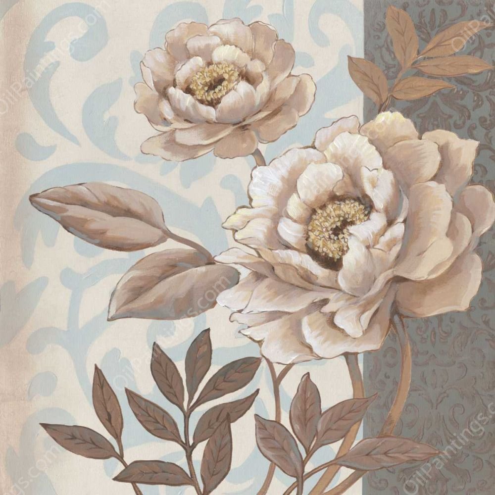 Parisian Peony I by Tim O'Toole - Hand-Painted Oil Painting Reproduction