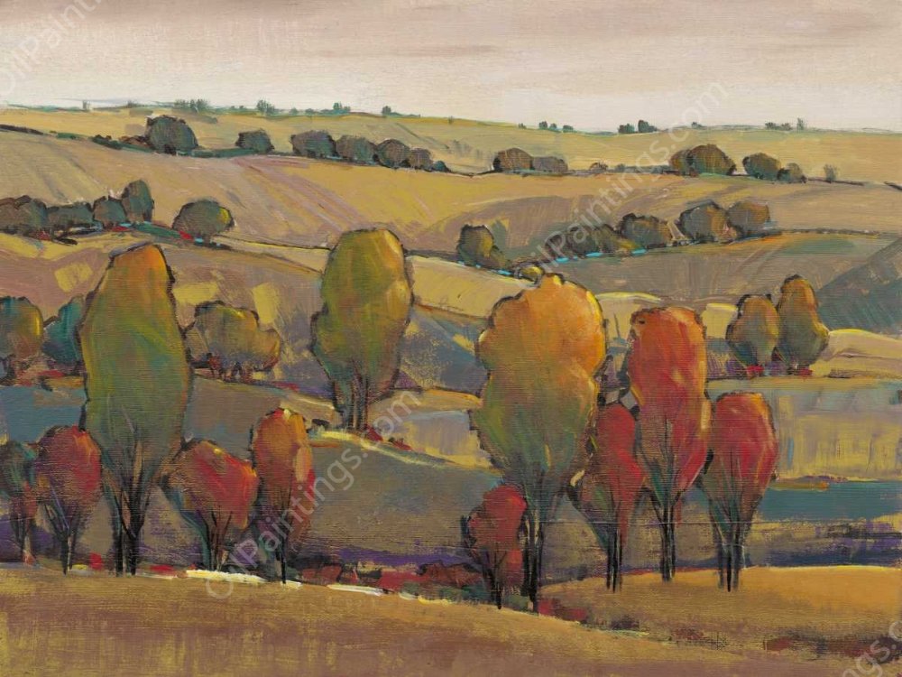 Rolling Hills II by Tim O'Toole - Hand-Painted Oil Painting Reproduction