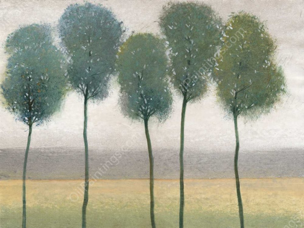 Row of Trees II by Tim O'Toole - Hand-Painted Oil Painting Reproduction