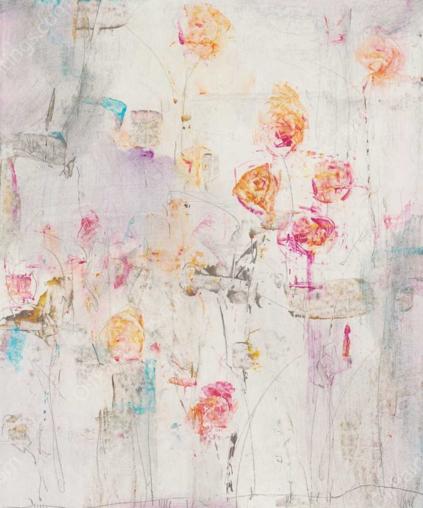 Spotted Garden II by Tim O'Toole - Hand-Painted Oil Painting Reproduction