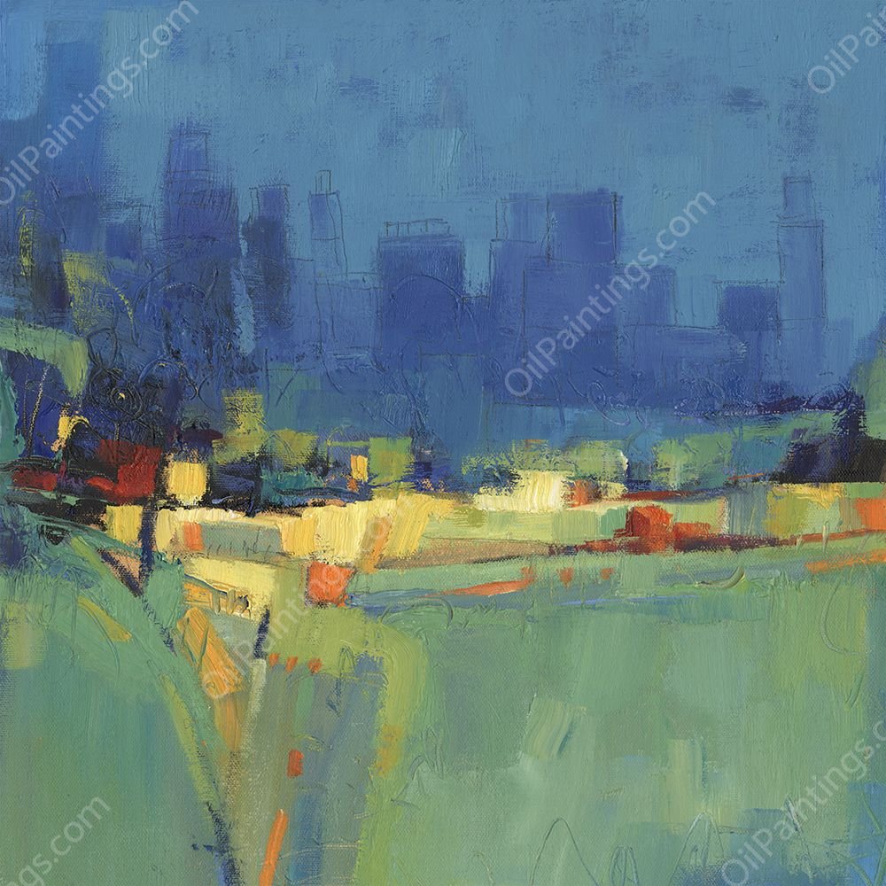 Suburban View I by Tim O'Toole - Hand-Painted Oil Painting Reproduction