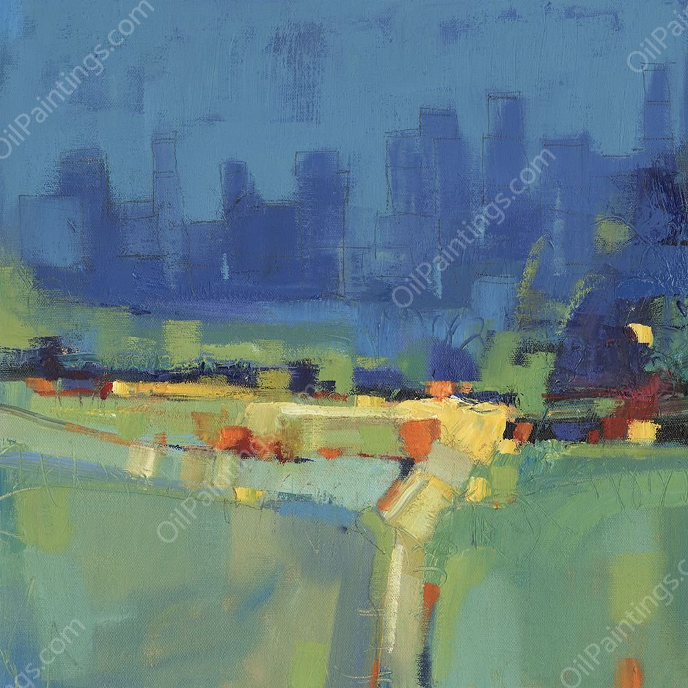 Suburban View II by Tim O'Toole - Hand-Painted Oil Painting Reproduction